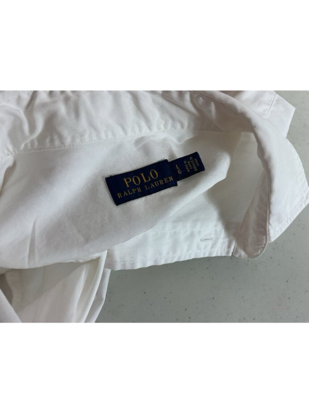 Ralph Lauren White Ruffle Shirt Blouse Womens Large - Picture 5 of 7